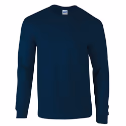 Gildan Long Sleeve T-SHIRT Navy Blue Basic tee S-5XL Men's Ultra Cotton - 4XL