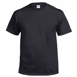 Gildan T-SHIRT Black Basic tee S M L XL XXL 3XL 4XL 5XL Men's Heavy Cotton - 5XL