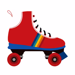 Adults Kids Roller Skates Shoes Sports White Men T Shirt Tee Top - S