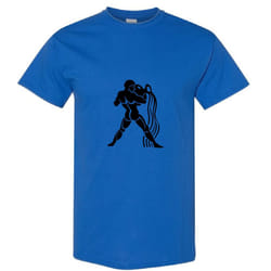 Aquarius Zodiac Horoscope Astrological Ganymede Hercules Men T Shirt Tee Top - Royal, XL