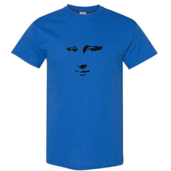 Mona Lisa Smile Face Painting Leonardo da Vinci Men T Shirt Tee Top - Royal, L