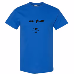 Mona Lisa Smile Face Painting Leonardo da Vinci Men T Shirt Tee Top - Royal, XL