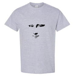 Mona Lisa Smile Face Painting Leonardo da Vinci Men T Shirt Tee Top - Sport Grey, 5XL