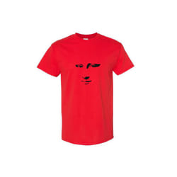 Mona Lisa Smile Face Painting Leonardo da Vinci Men T Shirt Tee Top - Red, 2XL