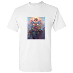Goddess God Heaven Fantasy Art Animation Print White Men T Shirt Tee Top - M