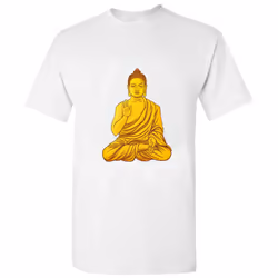 Gautama Gold Buddha Buddhism Buddhist Religion Art Men T Shirt Tee Top - 3XL