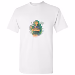 Cute Sexy Cartoon Girl Animation Manga Comic White Men T Shirt Tee Top - S