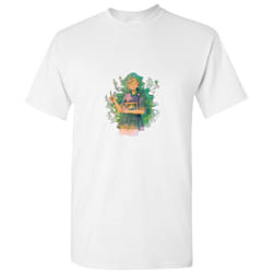 Cute Sexy Cartoon Girl Animation Manga Comic White Men T Shirt Tee Top - XL