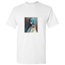 Cute Innocent Girl Manga Animation Art Print White Men T Shirt Tee Top - S