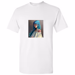 Cute Innocent Girl Manga Animation Art Print White Men T Shirt Tee Top - L