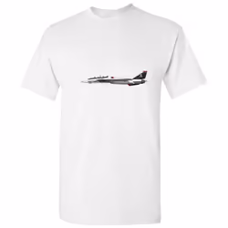 Airplane Aeroplane Plane Jet Pilot Air Force Top Gun Men White T Shirt Tee Top - 3XL