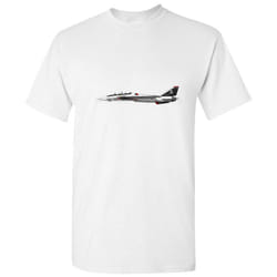 Airplane Aeroplane Plane Jet Pilot Air Force Top Gun Men White T Shirt Tee Top - 3XL