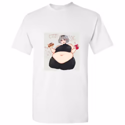Sona Fat Chic Burger Princess Comic Funny Art White Men T Shirt Tee Top - 4XL