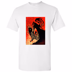 Red Devil Fantasy Art Hell White Men T Shirt Tee Top - S