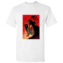 Red Devil Fantasy Art Hell White Men T Shirt Tee Top - M