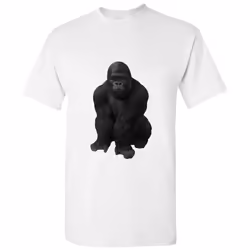 Cool Gorilla Animal Jungle Design GYM Workout White Men T Shirt Tee Top S - 5XL - 3XL