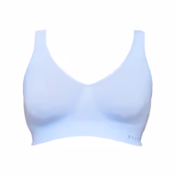 Bonds Womens Seamfree Wireless Wire Free Comfy Sports Bra Crop Tank Top Blue Snow WVLHW - L