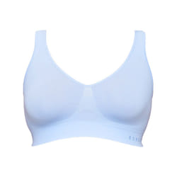 Bonds Womens Seamfree Wireless Wire Free Comfy Sports Bra Crop Tank Top Blue Snow WVLHW - XXL