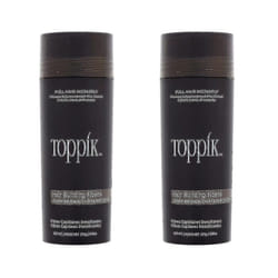 2 Pack Toppik Hair Building Fibers Dark Brown 27.5 G / 0.97 Oz Hair Care - dark brown
