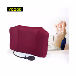1Pcs Portable Inflatable Lumbar Support Lower Back Cushion Pillow - for - Blue