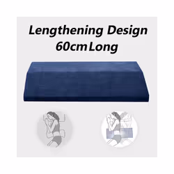 Lumbar Support Pillow, Back Support Memory Foam Pillow For Sleeping In - 60x24x4cm, Cream-yellow