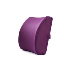 34*32cm Soft Memory Foam Waist Cushion Pillow Lumbar Support Back Massager - Purple