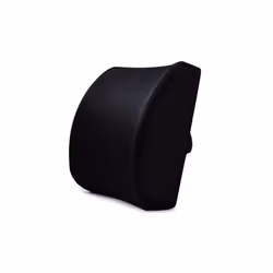 34*32cm Soft Memory Foam Waist Cushion Pillow Lumbar Support Back Massager - Black