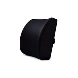 34*32cm Soft Memory Foam Waist Cushion Pillow Lumbar Support Back Massager - Black
