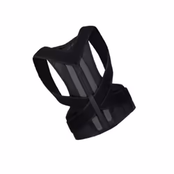 Adjustable Adult Corset Back Posture Corrector Therapy Shoulder Lumbar - S, Black