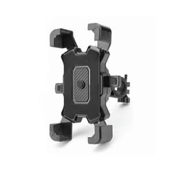 360 Rotatable Electric Bicycle Phone Holder for iPhone Xiaomi Riding MTB Bike Moto Motorcycle Stand Bracket Non-slip Cycling - black