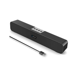 PULUZ 10W Soundbar Wired Wireless Bluetooth Surround Speaker(Black)