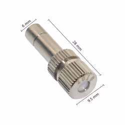 6mm Low-pressure Misting Nozzles 0.1/0.15/0.2/0.3/0.4/0.5/0.6 mm Fine - 0.15mm