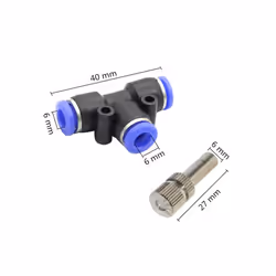 Low Pressure Misting Cooling System Atomizing Nozzles 6mm Slip lock Quick - Nozzles 0.15mm