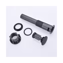 Stainless Steel Pop Up Sink Drain Stopper with Overflow Matt Black Lavatory - Brushed Gold
