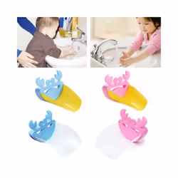 Children Kids Faucet Extender Sink Tap Water Bath Hands Washing Toy for - pink white