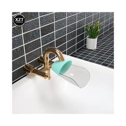 Children's Faucet Extender For Baby Guide Sink Hand Washing Splash Guard - Green