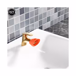 Children's Faucet Extender For Baby Guide Sink Hand Washing Splash Guard - Green