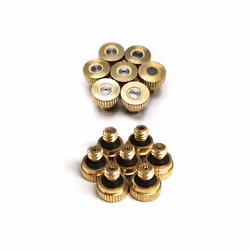 5 PCS Brass Misting Nozzle 0.1-0.8mm Orifice Threaded 10/24 UNC Water - 0.2mm