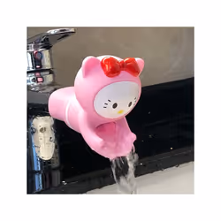 Cute Animal Faucet Extender Kids Children Help Washing Hands Sink Water - Cat