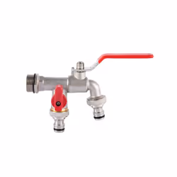 Garden Outdoor Bibcock Faucet DN15 DN20, Anti-freeze, Dual Control Copper - 2 DN20 water inlet