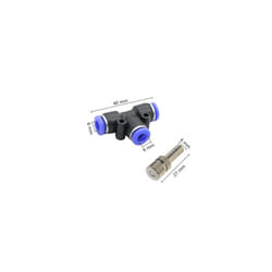 Misting Cooling System Low Pressure Atomizing Nozzles 6mm Tee Slip lock - 0.6mm Nozzle 6mm Tee