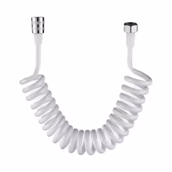 1.5-3M Spring Flexible Shower Hose For Water Plumbing Toilet Bidet Sprayer - 2m, white
