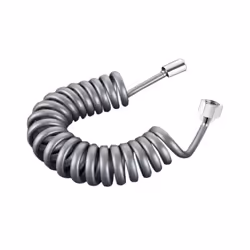 1.5-3M Spring Flexible Shower Hose For Water Plumbing Toilet Bidet Sprayer - 1.5m, gray