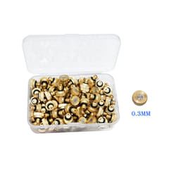 Brass Irrigation Thread Mist Nozzle Low Pressure Misting Sprayer Water - 50pcs 0.3mm