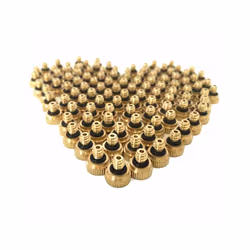 Brass Irrigation Thread Mist Nozzle Low Pressure Misting Sprayer Water - 50pcs 0.8mm