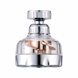 360 Degree Turbo Rotation Faucet Pressurize Kitchen Sink Tap Filter Bubbler - Rose Gold