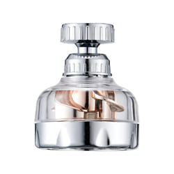 360 Degree Turbo Rotation Faucet Pressurize Kitchen Sink Tap Filter Bubbler - Rose Gold