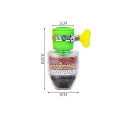 6-layers Purifier Tap Filter Water Saving Kitchen Faucet Bubbler Activated - green