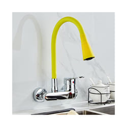 Wall Mounted Kitchen Faucet Wall Kitchen Mixers Kitchen Sink Tap 360 Degree - Yellow