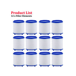 Faucet Filter Element Bubbler Water Filter Purifier For Bathroom Shower - 12pcs filters